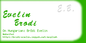 evelin brodi business card