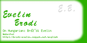evelin brodi business card